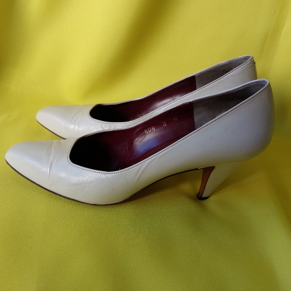 Vintage Woman Shoes Evan-Picone All Leather Made in Spain Size 8 N - Picture 3 of 11